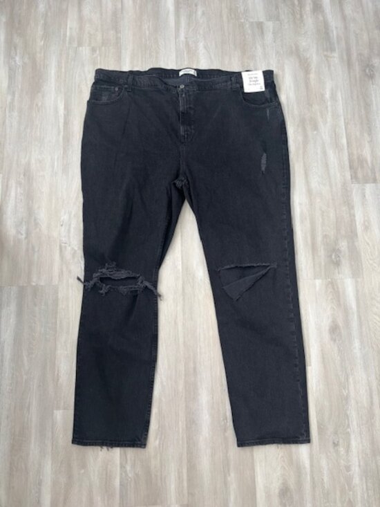 Abercrombie & Fitch Curve Love "The 90s Straight" Ultra High Rise Jeans - Picture 2 of 5